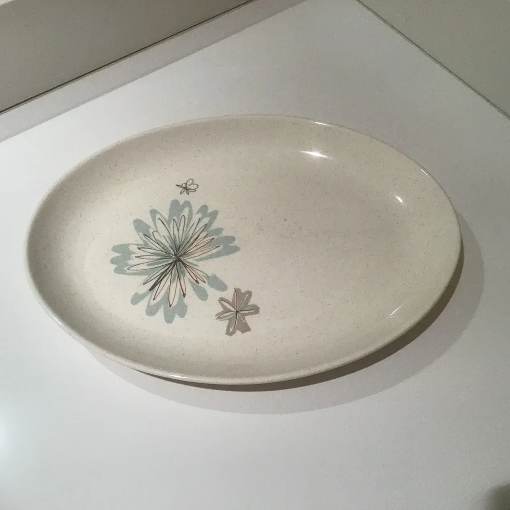 VTG VernonWare Young In Heart Oval Serving Platter 10.75